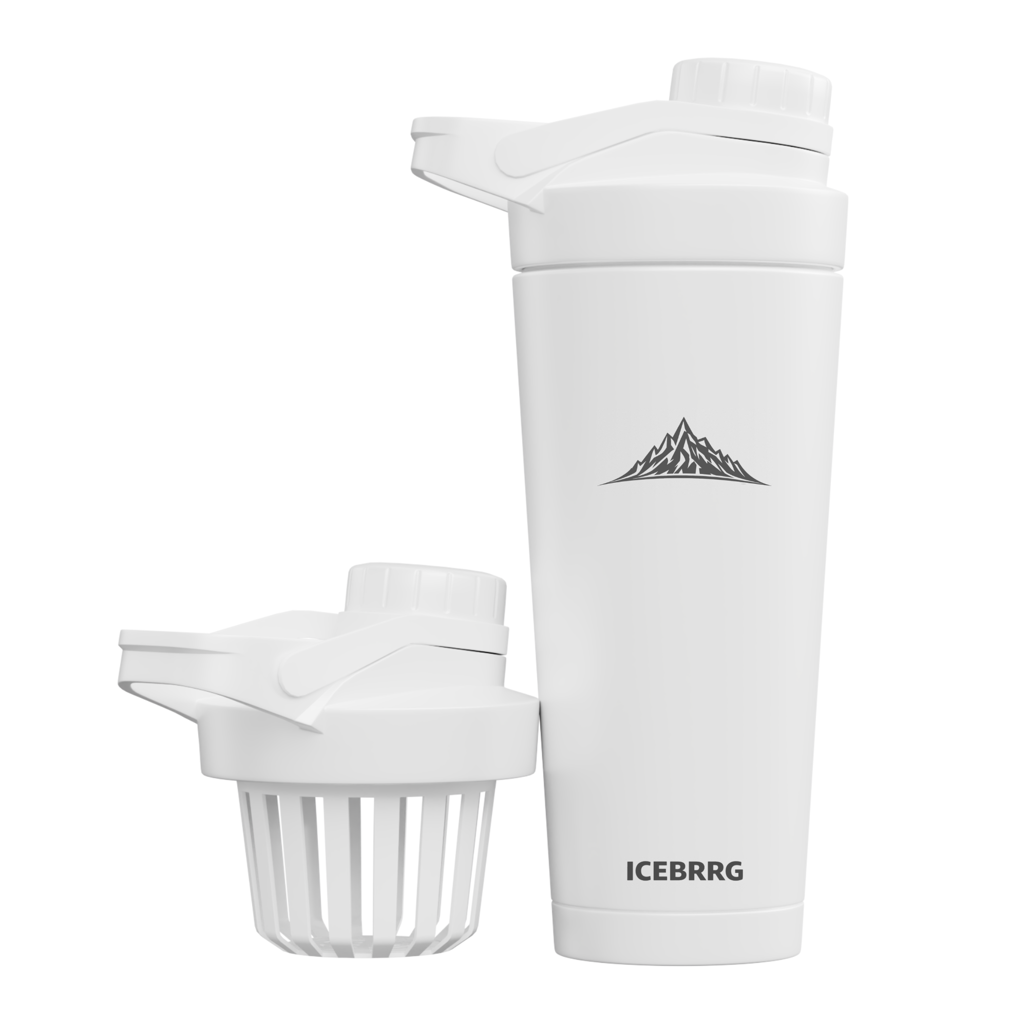 Stainless Steel Shaker Bottle/White