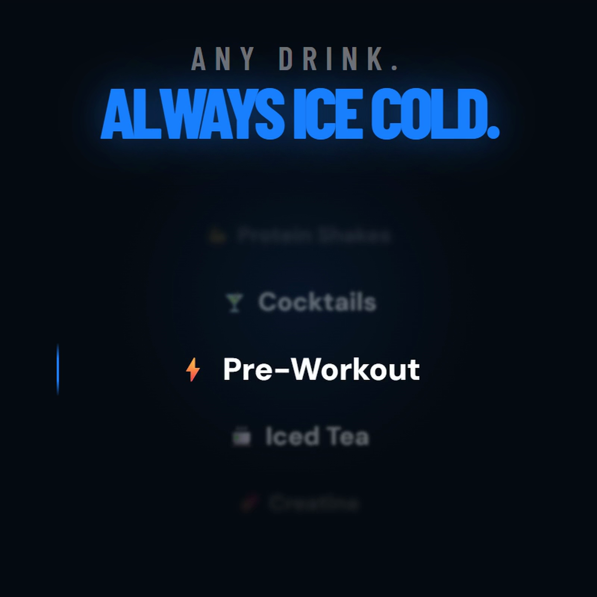 ICEBRRG freezable shaker ball for protein shakes, cocktails, pre-workout, creatine, iced tea, smoothies, electrolytes, iced coffee, BCAAs, meal replacement, and greens